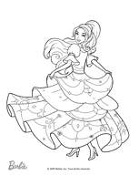 coloriage barbie Corinne danse